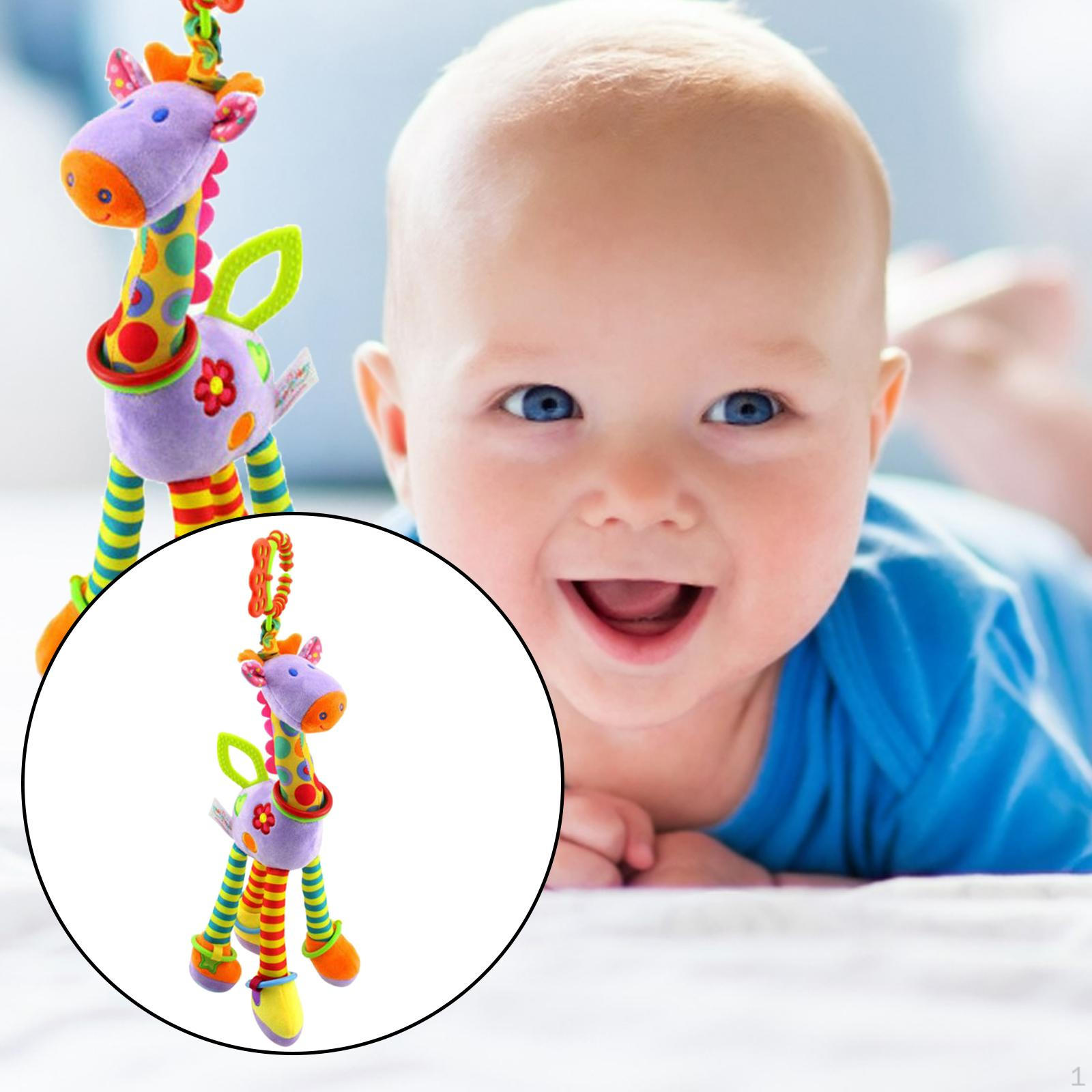 

Rattle Toys Cartoon Animal Plush Hand Gifts Purple