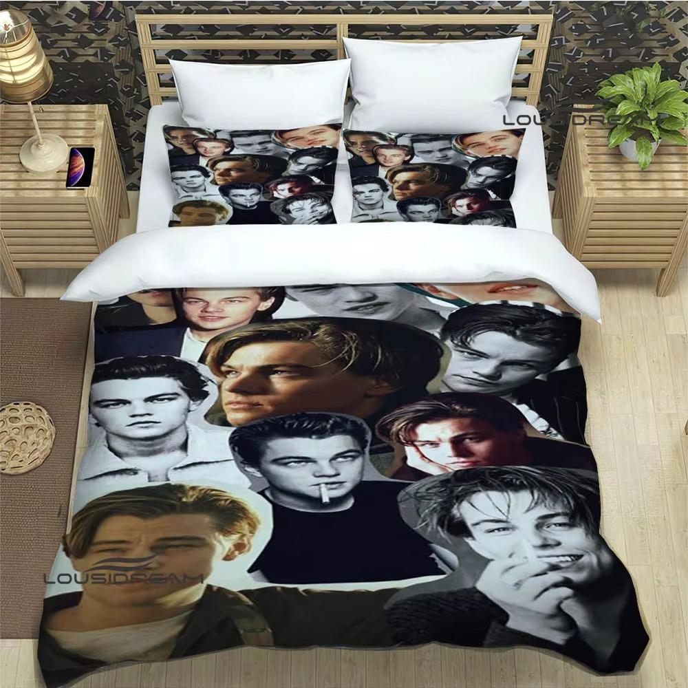 Seturi de lenjerie de pat tipărite Titanic Leonardo DiCaprio set de rechizite de pat rafinat set de pat cuvertură de pilotă cadou de ziua de nastere