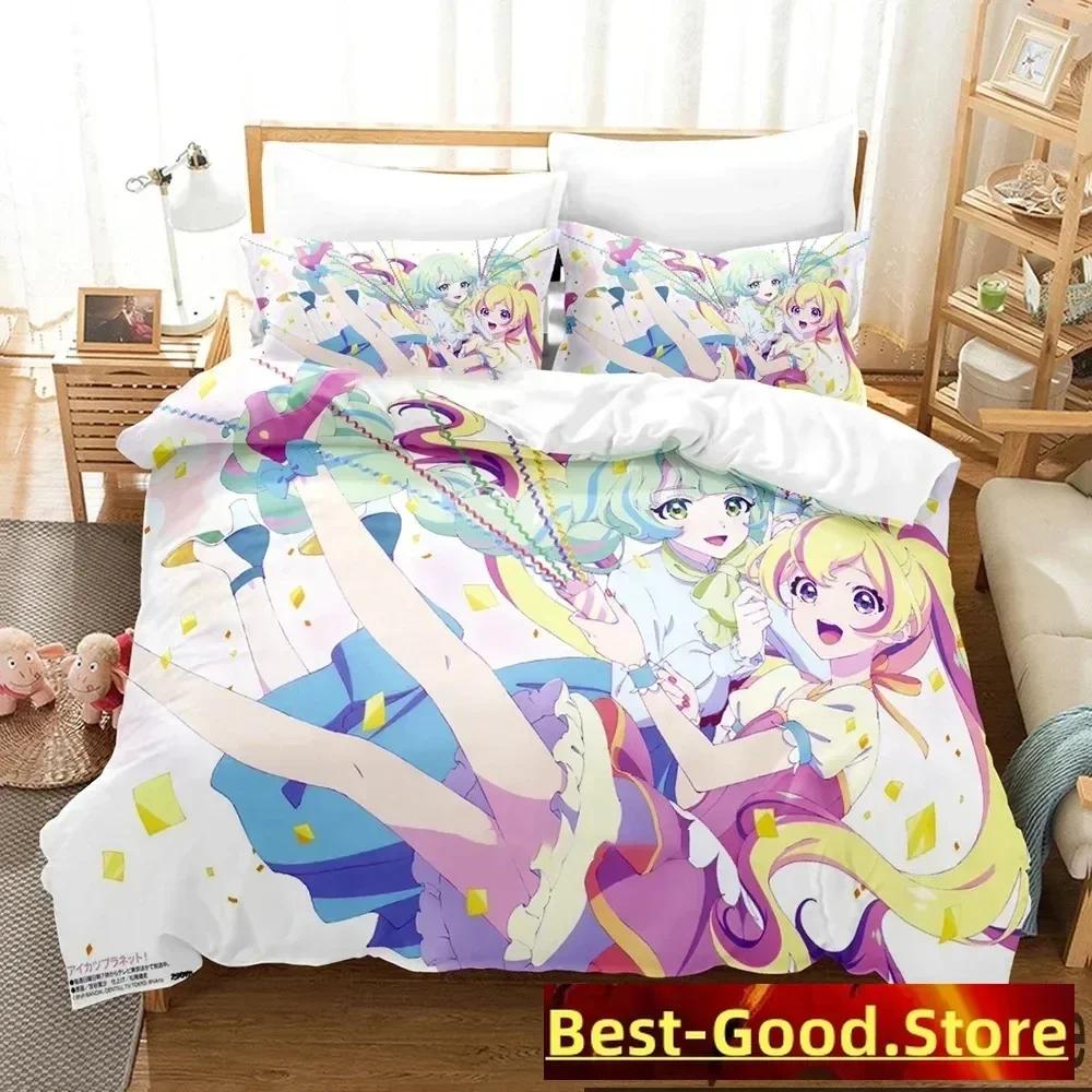 Comforter Aikatsu Idol Activity Anime Bedding Set Printed With Bed Soft Single Double Queen Super King Size
