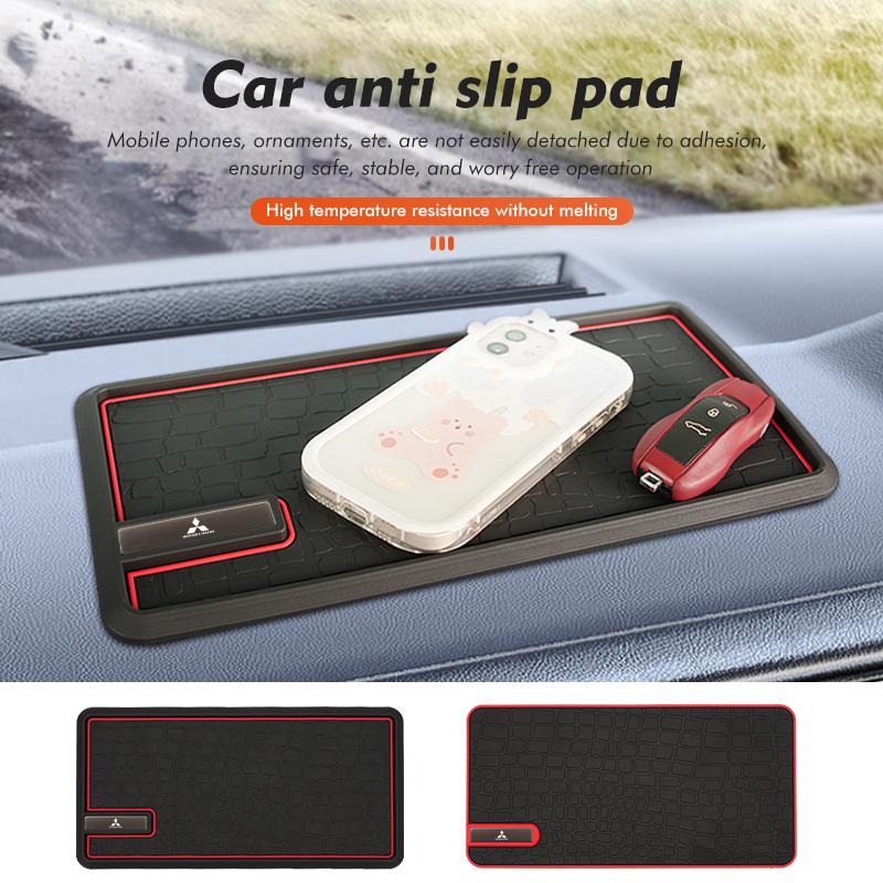 cxdjmy1 For Mitsubishi Car Dashboard Sticky AntiSlip Pad Phone Storage Holder Mat Auto Accessories Lancer ASX Pajero Mirage Attrage
