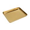 Rectangular Shape Cookie Baking Sheet Gold Serving Tray Convenient Serving Platter Home Kitchen