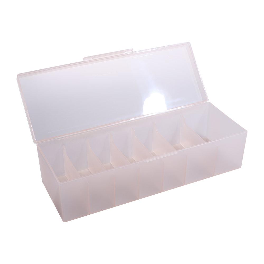 7 Grids Data Cable Storage Box with Cover Charging Line Storage Container  Headset