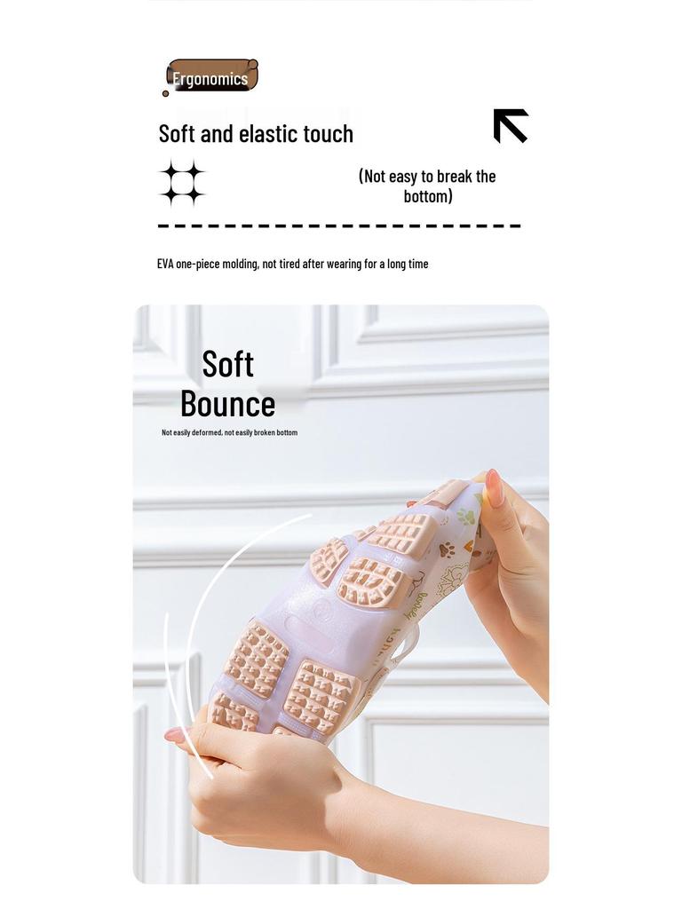 Women's Non-Slip Breathable Closed-Toe Jelly Sandals - Outdoor & Home Wear