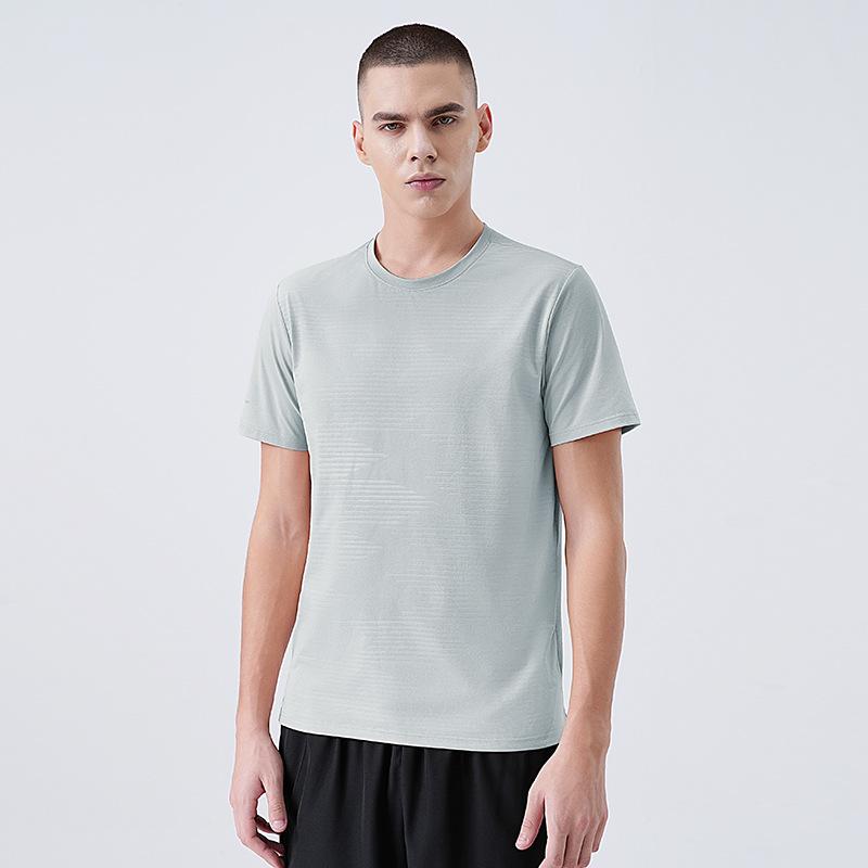 

Spring/Summer Crew Neck Short Sleeve Quick-Dry Lightweight T-Shirt Versatile Outdoor Sports Running Short Sleeve T-Shirt Ice-Cool Feel 3XL
