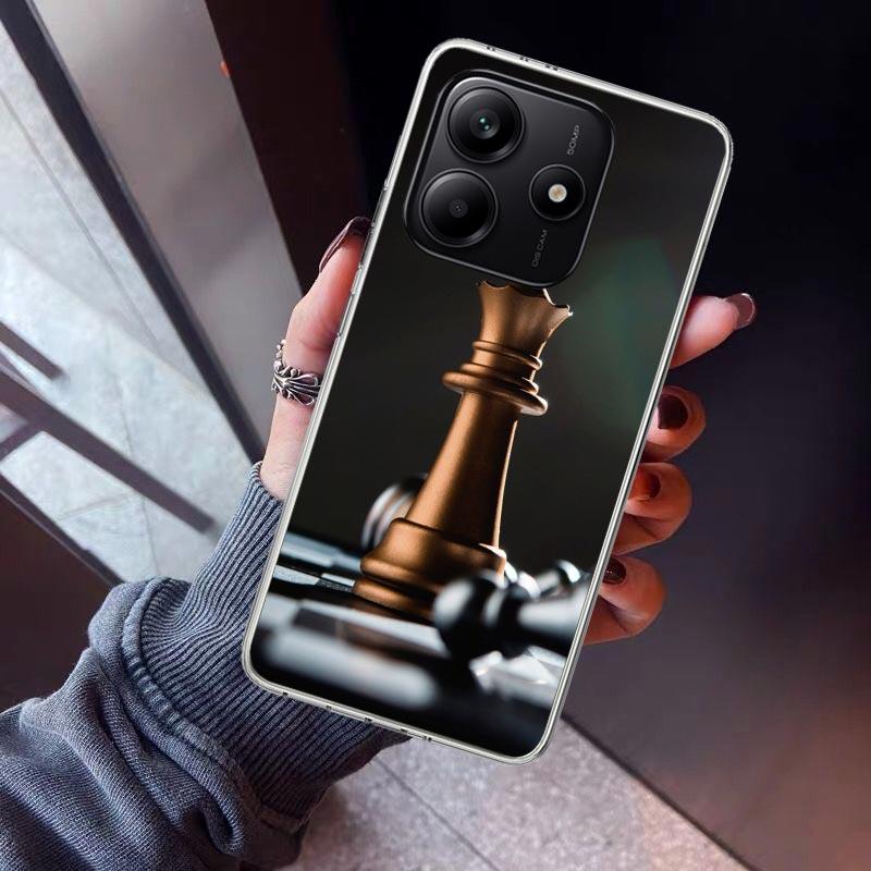 Competitive Chess Game Phone Case For Xiaomi Redmi Note 15 14 14S 13 12S 12 Pro Plus 11S 11 10S 10 4G Cover 11E 11T 5G Print Fun