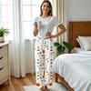 Damen Flanell Schlafanzughose für Halloween Gerade geschnitten Feiertags Loungewear Nachtwäsche