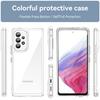 For Samsung Galaxy A53 5G Case TPU+Acrylic Transparent Phone Cover (Big Rear Lens Hole)