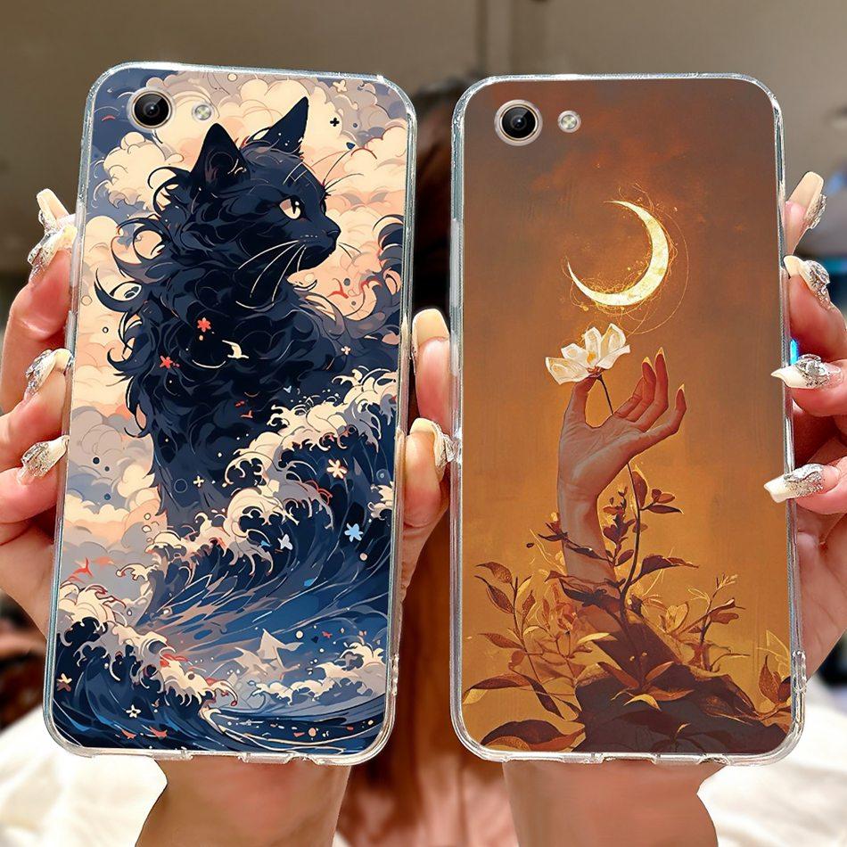 Phone Case For Vivo Y81 Y81i Y81S Y83 Y83A 1803 1808 1808i 1812 New Cool Dragon Tiger Painted Soft Silicone TPU Cases