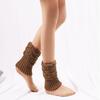 1 Pair Winter Women Cuffed Crochet Boot Cuffs Socks Knit Toppers Elastic Leg Warmers