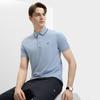Fila Modern Heritage Cool Casual Breathable Fashion Commuter Short Sleeve Polo Shirt Men Tops Bamboo-Blue F11M431105FBU