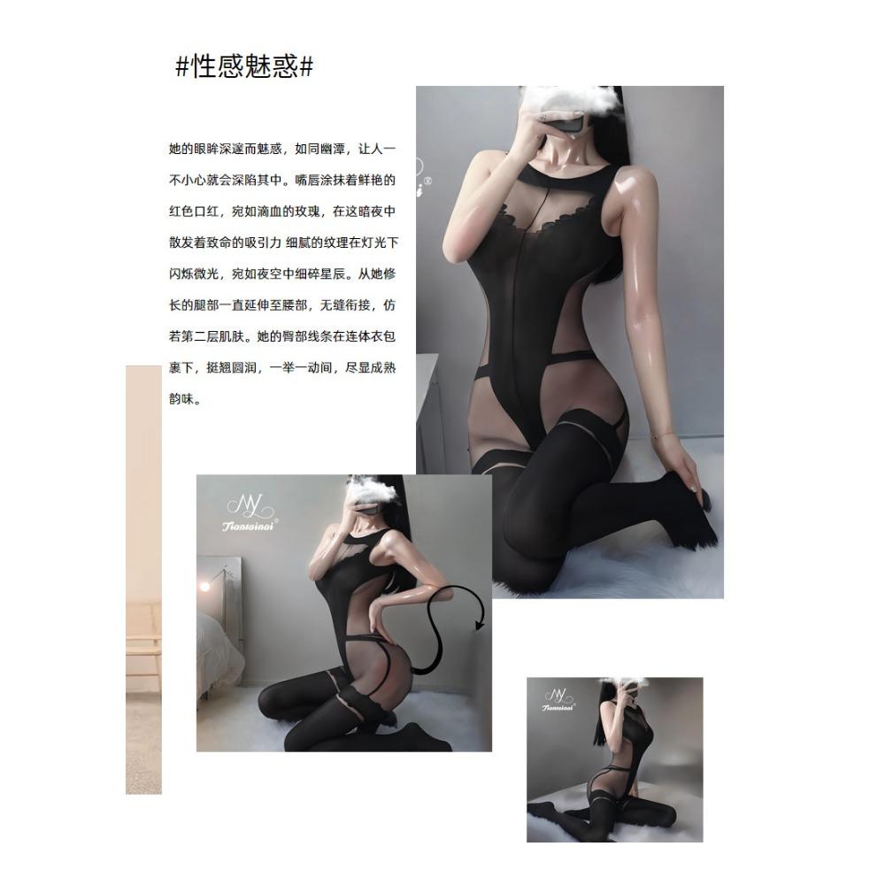 Sexy Underwear, Sexy Buttocks, Thin and Sensual Girls, Transparent Teasing Stockings Onesie, Passionate Perspective, Pure Desire