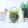 4-inch metal European-style spray painted tower alarm clock night light creative bell modern style gift watch