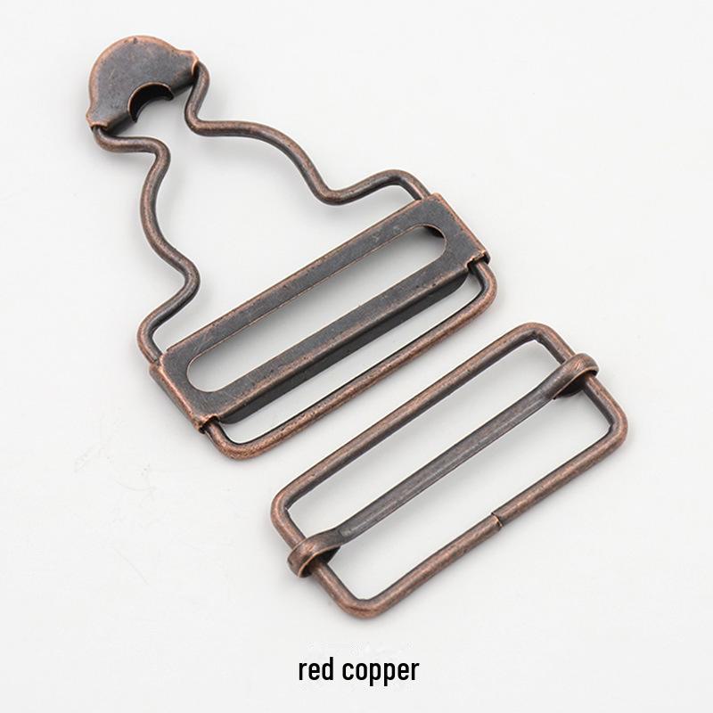 Metal Button Gourd Buckle Denim Maternity Overalls with Adjustable Straps