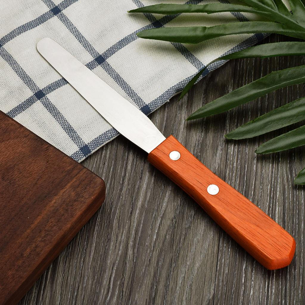 Waxing Spatula Metal Wax Mixing Applicator Wood Handle Hair Removal