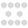 10 Mineral Collector Boxes, Containers with Lids, PS Material, Dustproof, Stackable, for Jewelry