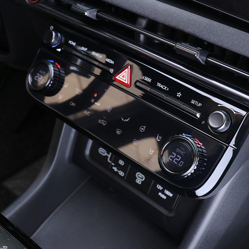 Air Conditionin Knob Ring Cover Trim Aluminium Alloy Material For Hyundai Tucson NX4 PE 2025 2026 Car  Interior Trim Accessories
