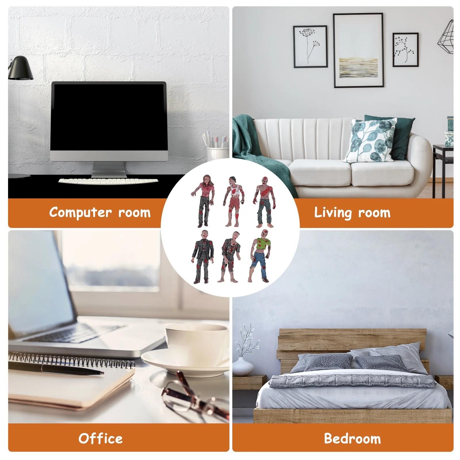 

6 шт. Фигурка куклы ужасов, Модель, Фигурка игрушка в стоячей позе, Детский подарок One Size