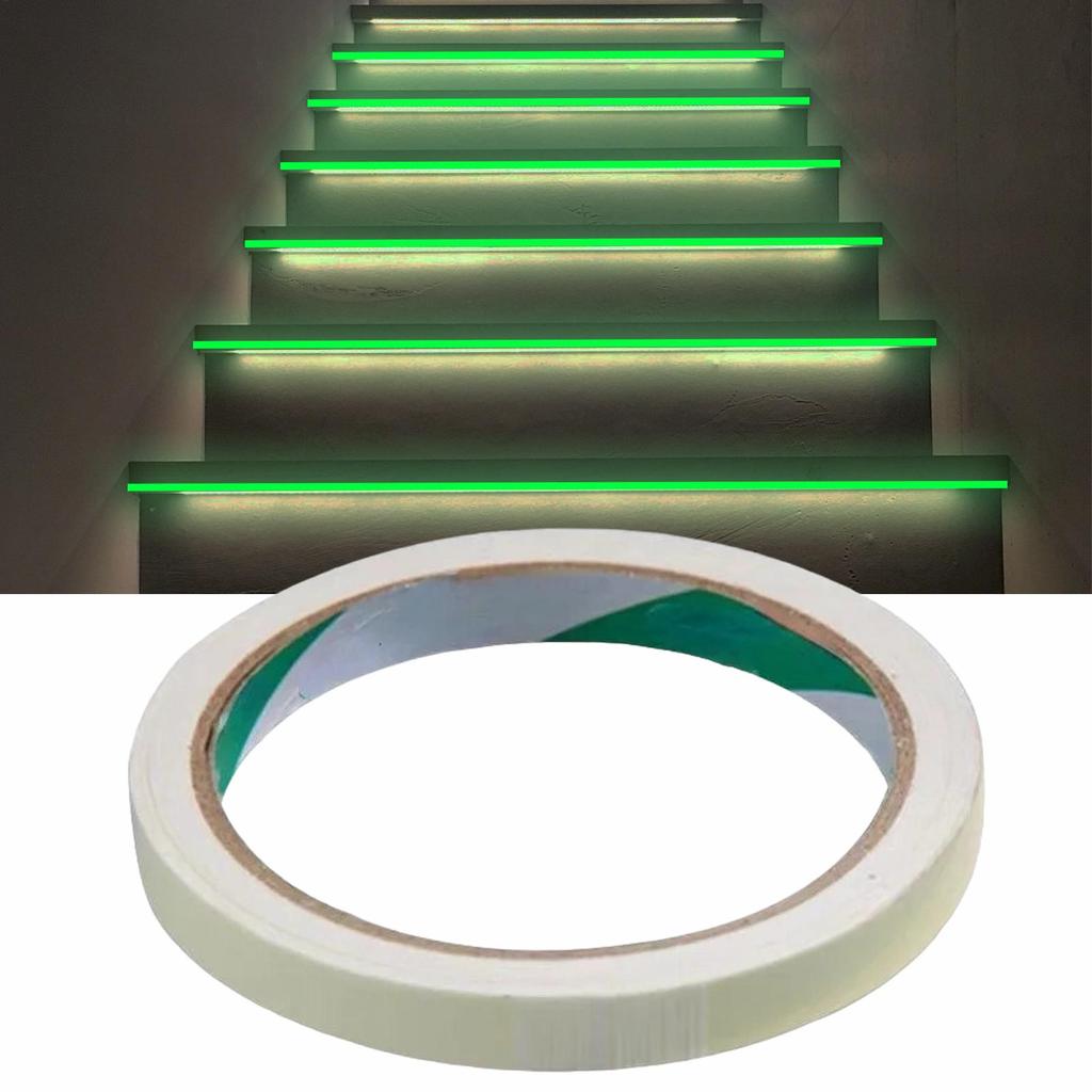 Green Fluorescent Tape Wall Halloween Decor Stickers Luminous Night Adhesive for Stage Floor Stair Safety Exit Sign
