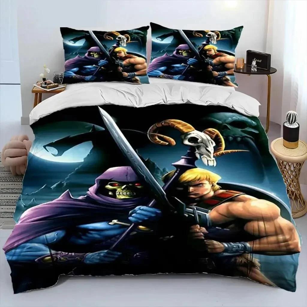 He Man The Masters Of The Universe Bedding Set Boys Girls Twin Queen Size Duvet Cover Pillowcase Bed Kids Adult