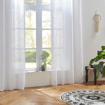 Voile gewebt sandgestrahlt "Alton" 140 x 240 cm Atmosphera - Weiß