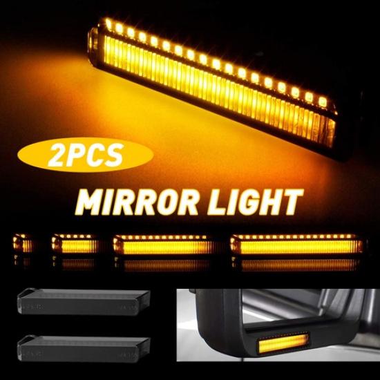 Smoked Sequential Dynamic For F-150 Ford LED Under Side Turn Mirror Signal Light