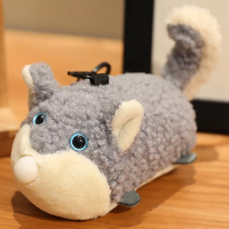 Cartoon Cute Otter Crocodile Bee Spitting Bubbles and Pinching Plush Toy Pendant Doll Bag Hanging Keychain