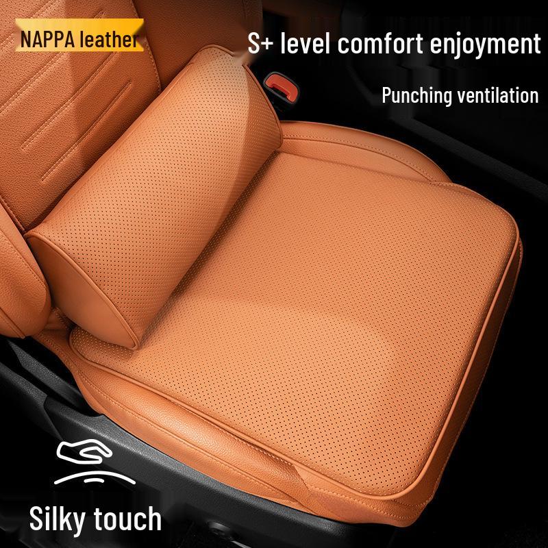 Maybach S-Class Bio-Cotton Car Seat Cushion Set with Headrest and Lumbar Support Pillow