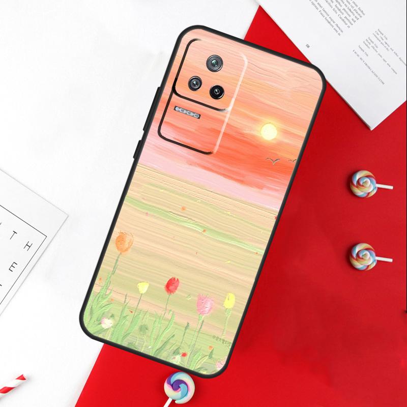 Korean Sunset Scenery Cover For Xiaomi 14T 11T 12T 13T Pro 13 14 15 Ultra POCO X7 Pro X3 X5 X6 F5 F6 M6 Pro Case