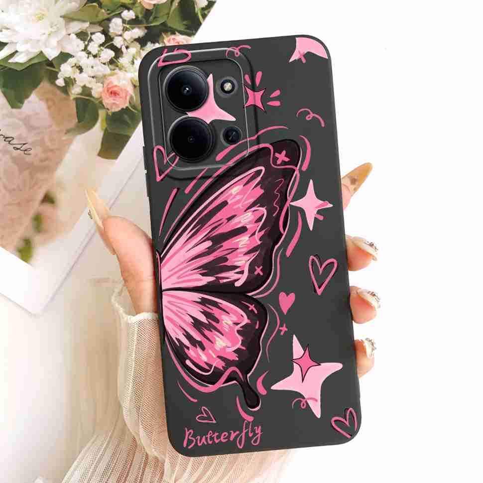 For Xiaomi Redmi 15C 4G Case Cute Couple Flower Cartoon Cover Phone Case For Xiaomi Redmi 15C Redmi15C 4G 5G Back Cover Capa