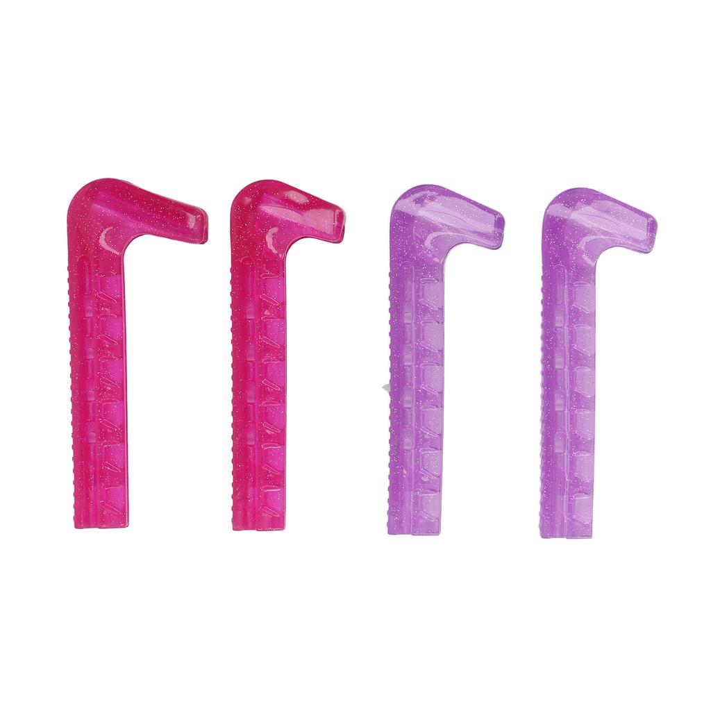 Ice Skate Guard Double Color Hard Plastic Cuttable Ice Skate Blade Cover for   Skate