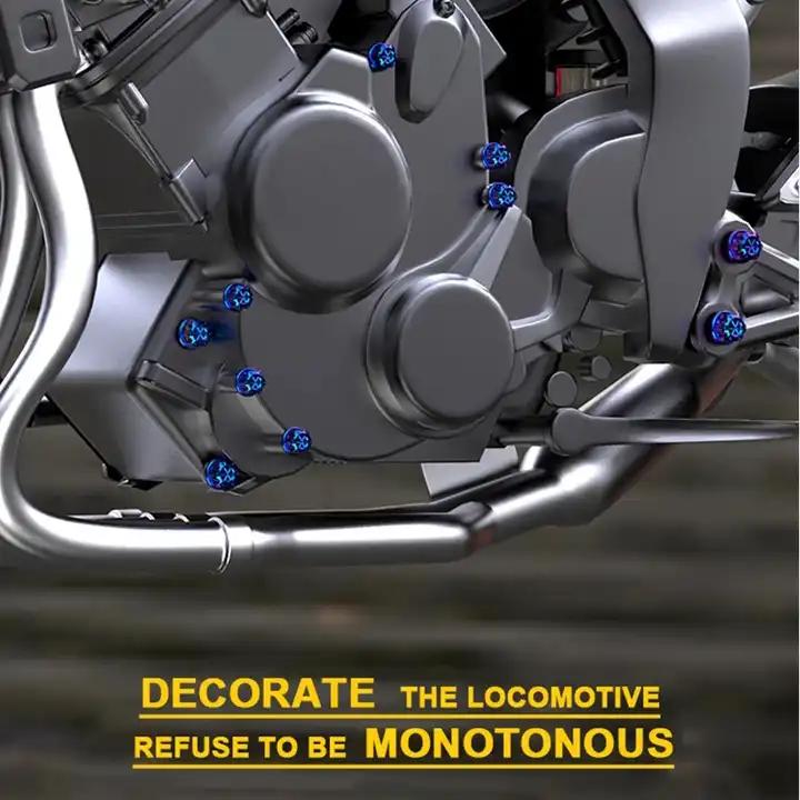 Motorcycle Screw Cap Cover Head Body Decorative Engine Nut Bolt Caps For Yamaha Kawasaki Honda Motorbike Accessories