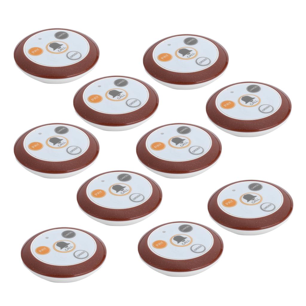 Sistem de apelare pager wireless cu 10 bucăți pentru servirea meselor în restaurant SUC04 433.92MHz DC6V