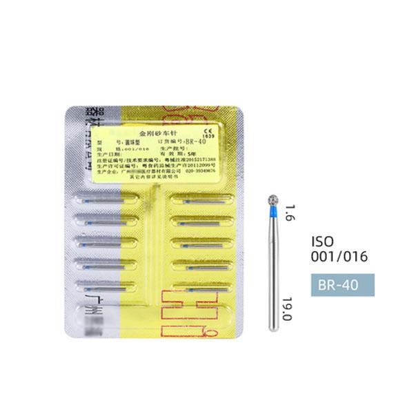 

Высококачественный многослойный комплект круглых боров FG с золотыми бриллиантами для высокоскоростного наконечника BR-40