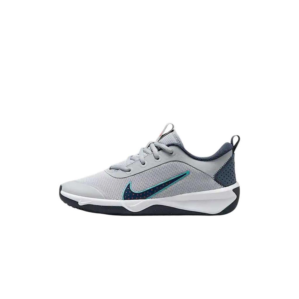 New Nike Omni Multi Court Cushioning, Breathable, Balanced Low Top Kids' Training Shoes Wolf Gray Teenagers DM9027-010