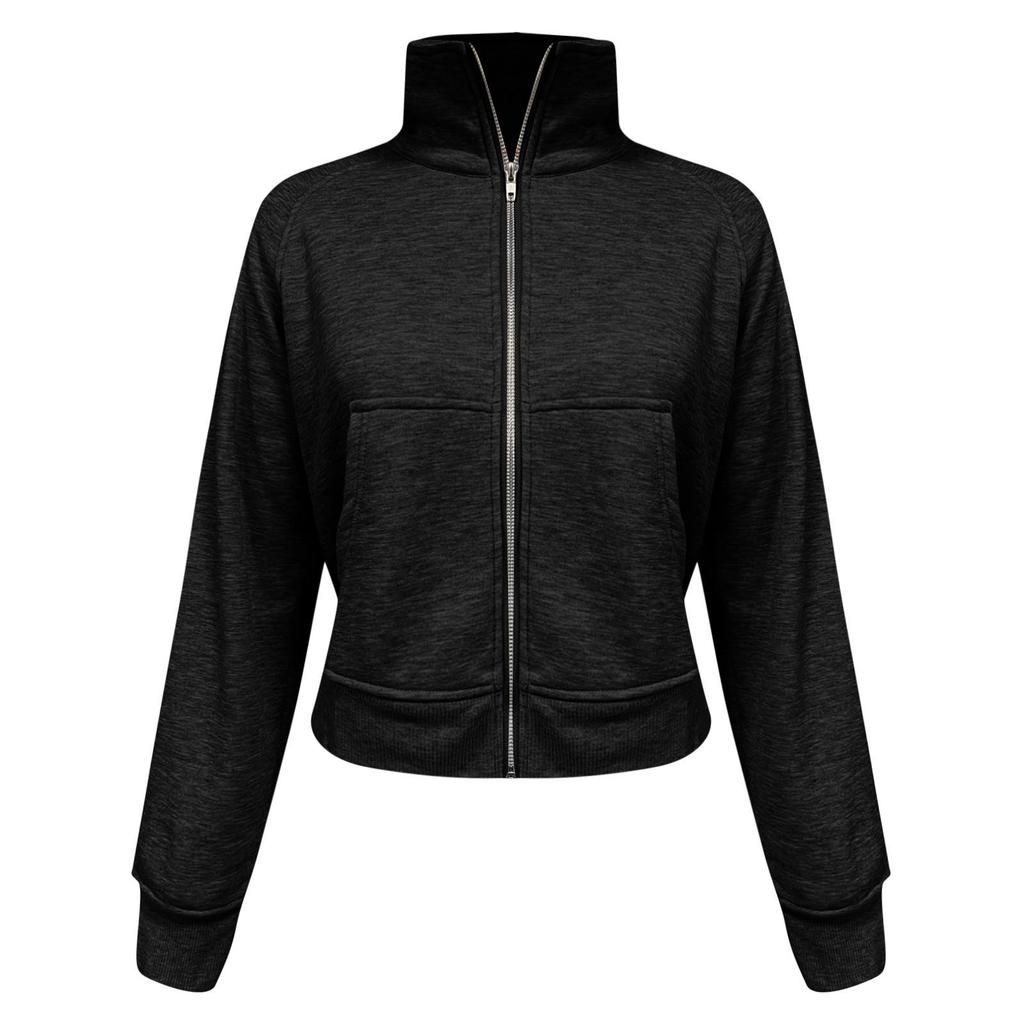 Women's Solid-color Fashionable Long-sleeved Top Coat