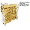Artists For 34mm Paint Organizer Round Pigment Bottle Storage Rack 35 Holes Easy Assembly Stable Paint Station Holder Caddy Stand With Handle