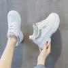 2026 Spring New White Shoes Women's Shoes Thick Soled Casual Sports Shoes Travel Shoes Dad Shoes