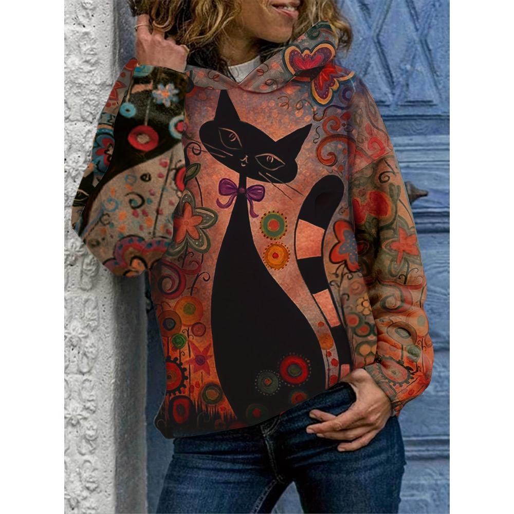 

Забавные толстовки с 3D-принтом кошек, мужские и женские, модные, с животными, повседневные, осенние, свитшоты, худи оверсайз, пуловеры, спортивный костюм, одежда 2XL