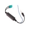 Dual Head FAKRA RF Antenna Converter Car FM Radio Antenna Adapter Head With Amplifier For Volkswagen Touareg/Cayenne