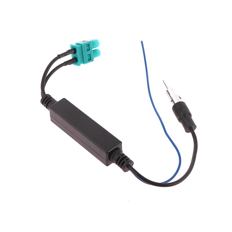 Dual Head FAKRA RF Antenna Converter Car FM Radio Antenna Adapter Head With Amplifier For Volkswagen Touareg/Cayenne