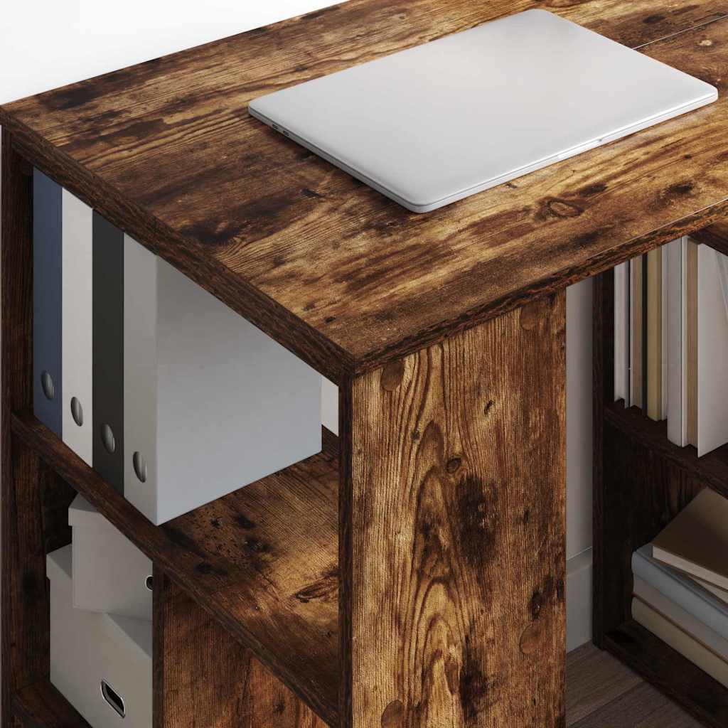 Desk Smoked Oak 90 x 50 x 75 cm Engineered Wood