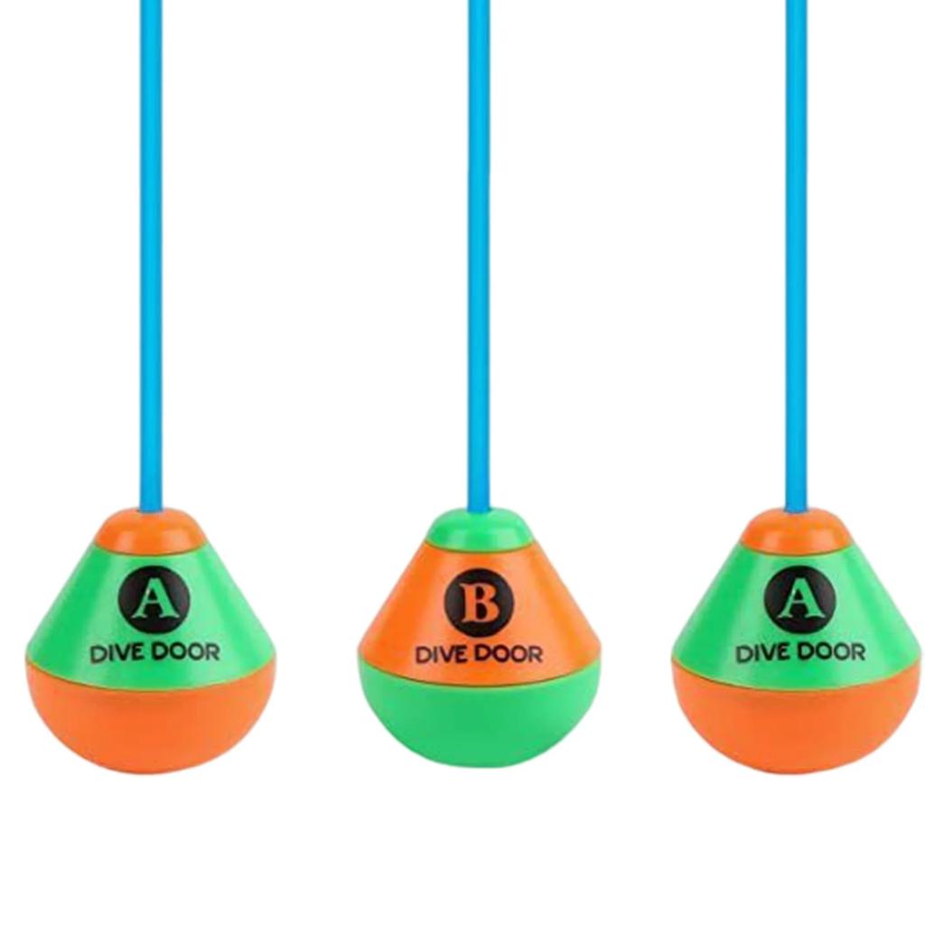 2pcs/set Through Door Diving Ring Funny Swimming Game Aids Dive Door Reusable Dive Swim Through Door Adults Kids Pool Thru Rings