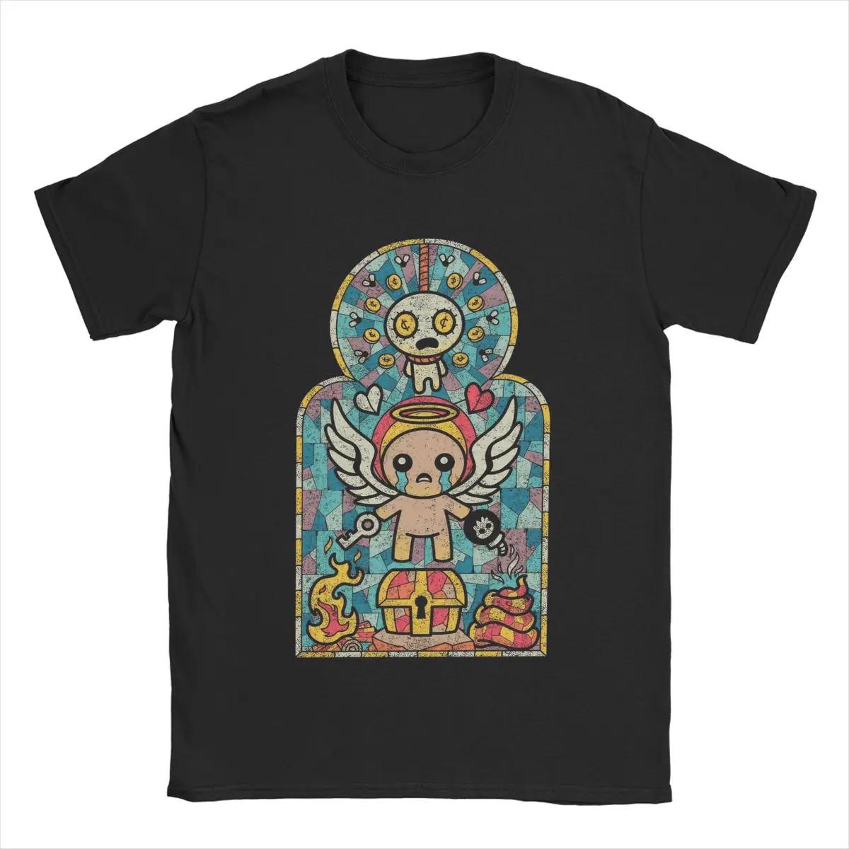 

Нова чоловіча футболка The Binding of Isaac Afterbirth 100% Бавовна Топи Вінтажні З коротким рукавом Круглий виріз Футболки Літні Футболки L