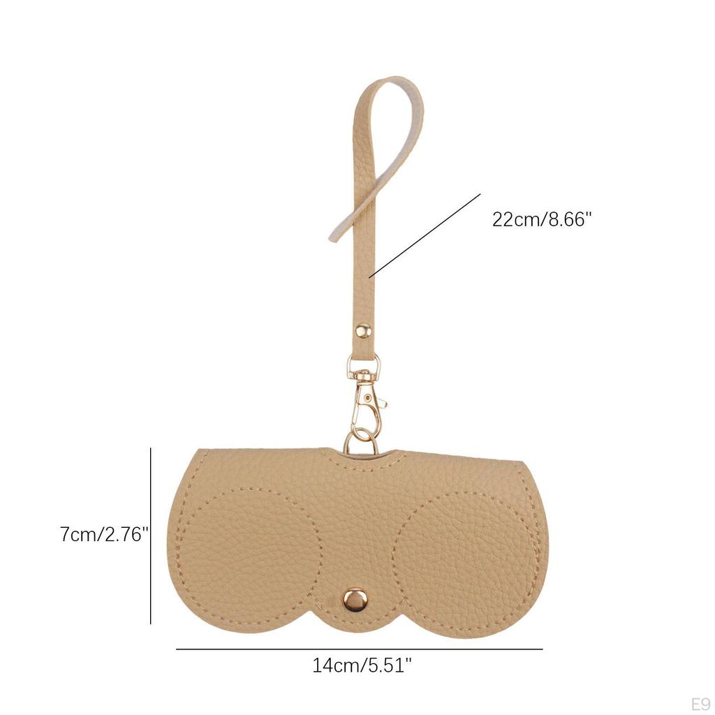 Sunglasses Bag Case Eyeglasses Storage Box with Detachable Handle Strap Fashionable Reading of