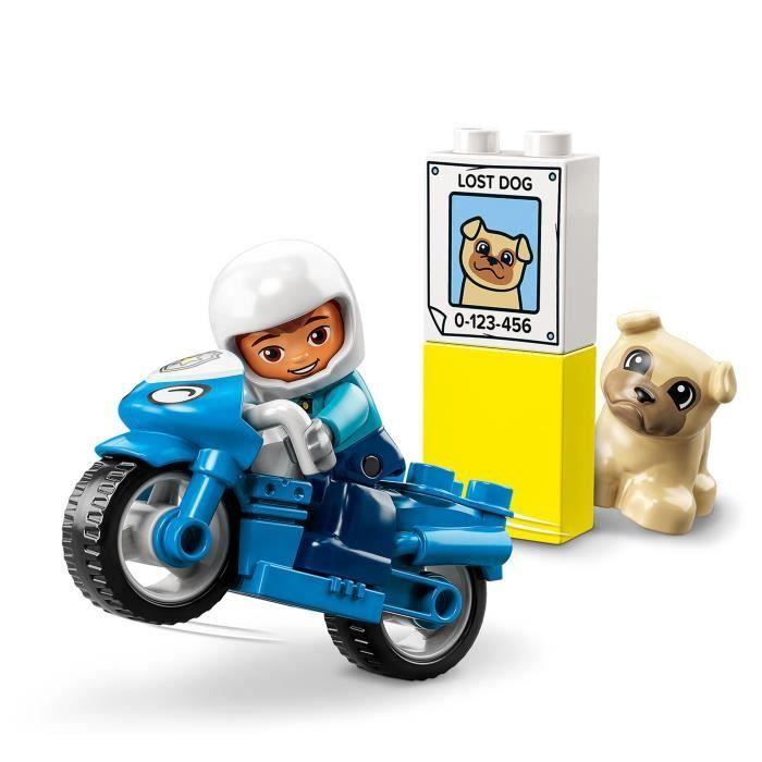 LEGO® 10967 DUPLO Policejní motorka, Hračka pro děti od 2 let, Rozvoj jemné motoriky