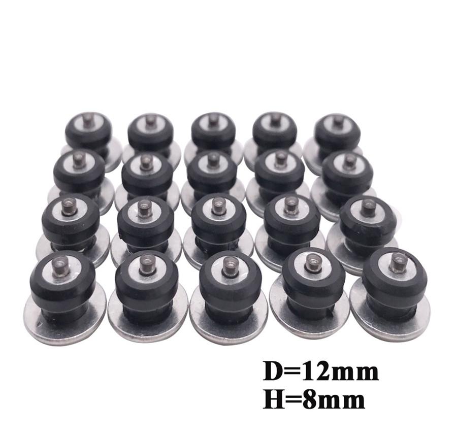 Car Tires Studs Spikes Wheel 12x8mm Snow Chains For Car Vehicle Truck Motorcycle Tires Winter Universal 100pcs/set Aluminum