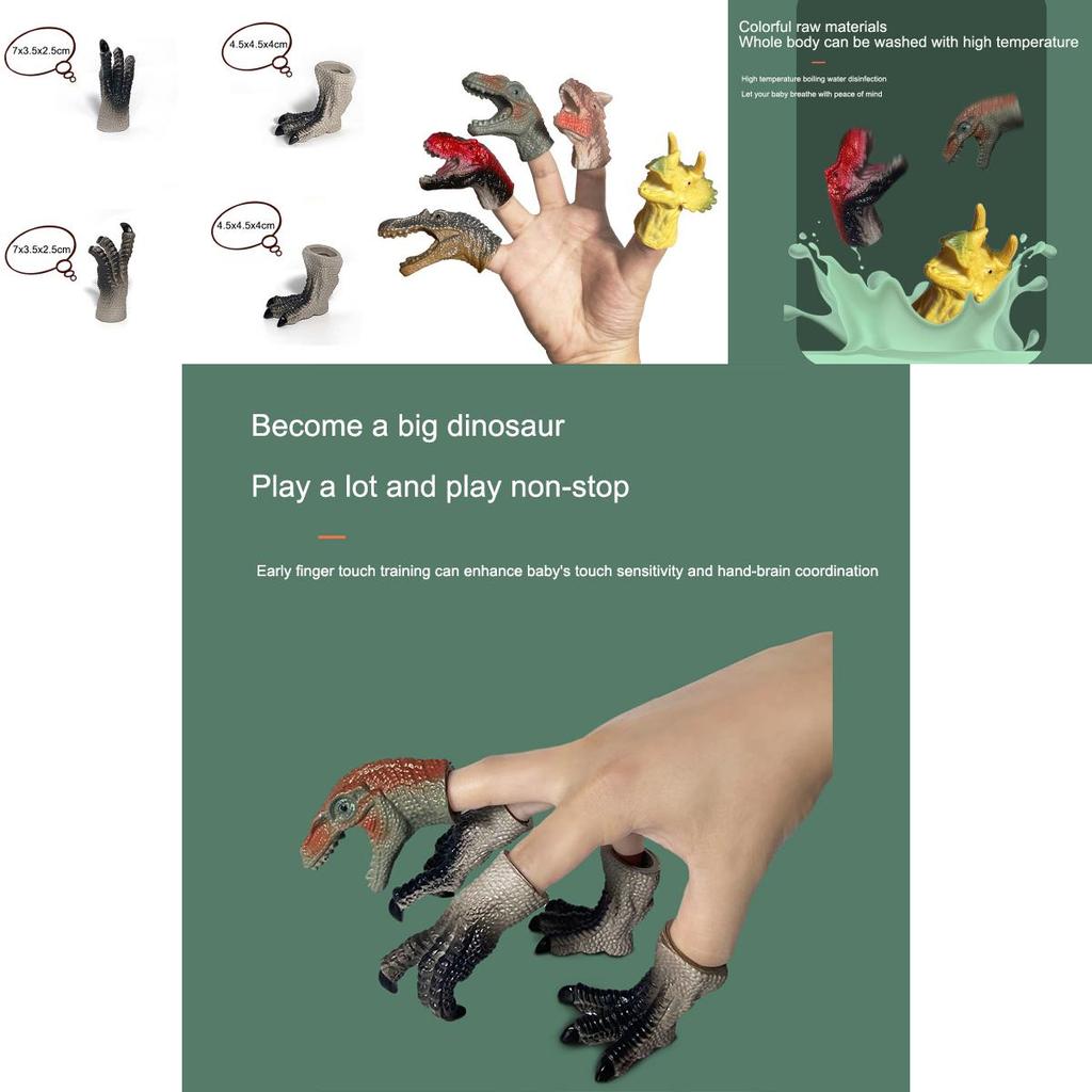 Dinosaur Finger Puppet Toy Set For Kids Fun And Educational Learning Tools For Children