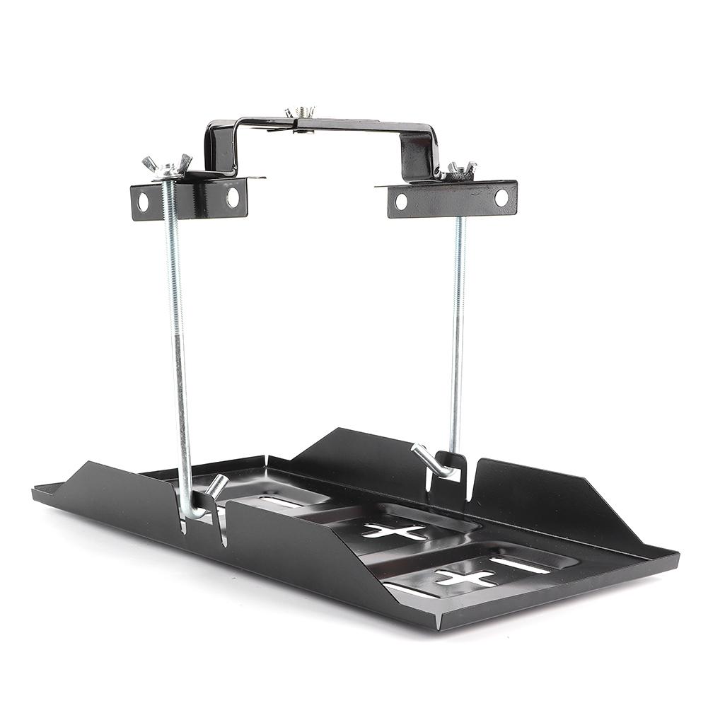 Battery Hold Bracket Battery Tray Bracket Storage Battery Holder Tray Mount Hold Down Clamp Bracket Kit Car Accessory