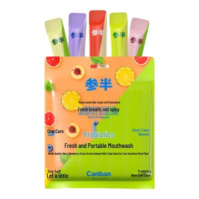 Cenban Probiotic Portable Mouthwash, 5-Flavor Mixed Pack