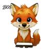 Cute Animal Shaped Eyewear Organizer Glasses Holder, Wooden Cat Dog Panda Fox Eyeglasses Desktop Holder Cartoon Eyeglass Stand Ornament Gift for Kids
